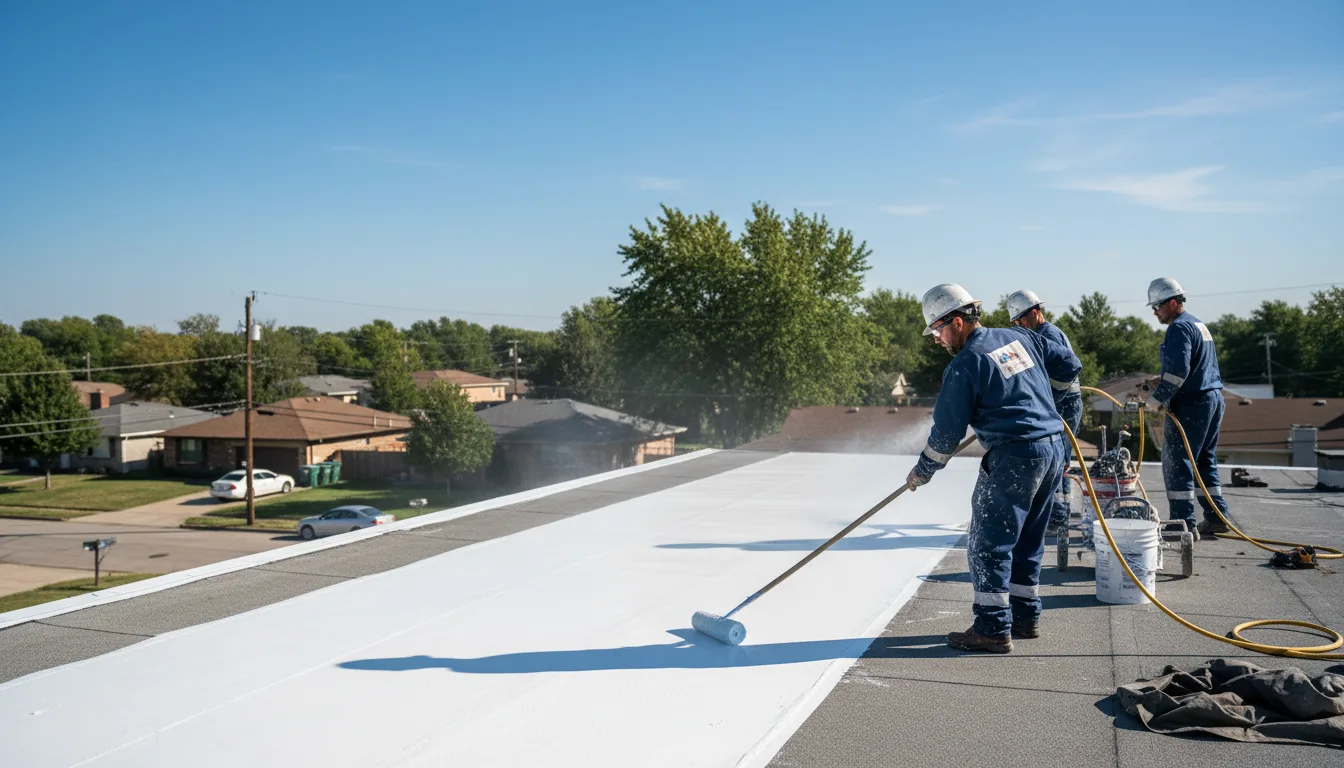 Commercial roof coating in Wooton, KY near me